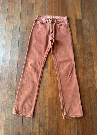 Jeans Levi’s 511 W29 L32 – denim color terracotta uomo straight fit pants vintage, merk: Levi's, staat: Heel goed, maat: W29 | FR 38, € 21,00, € 22,75 inclusief Kopersbescherming
