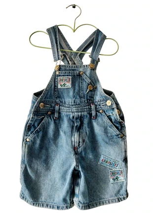 Salopette short vintage années 90, brand: Vintage, condition: Very good, size: 18-24 months / 86 cm, €15.00, €16.45 includes Buyer Protection