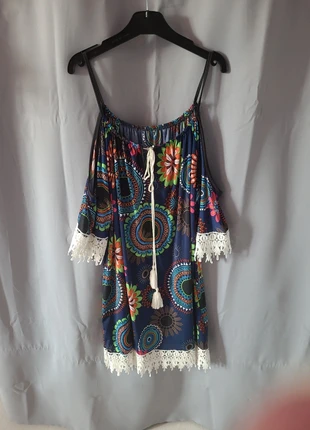 Robe / tunique de plage épaules dénudées, état: Très bon état, taille: Taille unique, 2,00 €, 2,80 € Protection acheteurs incluse