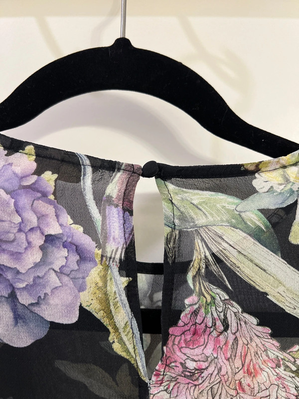 H&M sheer printed top 5