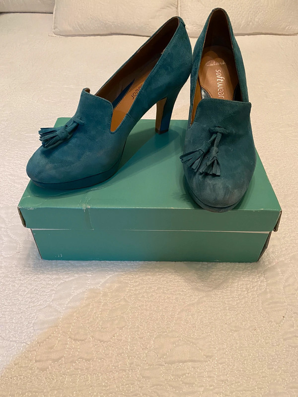 Zapatos azul verdoso plataforma - Vinted