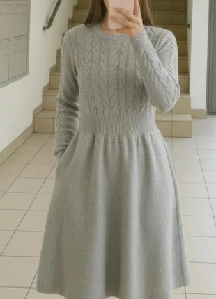 Robe pull grise à manches longues – Taille S, brand: Melina & co, condition: Very good, size: S / 36 / 8, €42.80, €45.64 includes Buyer Protection