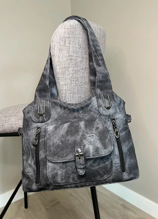 Magnifique Sac à main effet denim délavé gris anthracite, Neuf, marque: Tendance, état: Très bon état, 18,99 €, 20,64 € Protection acheteurs incluse