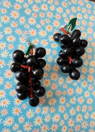 Boucle d'oreille original art grappe de raisin noir kitsch rétro vintage 80, marca: Vintage Dressing, estado: Muy bueno, 5,00 €, 5,95 € Protección al comprador incluida