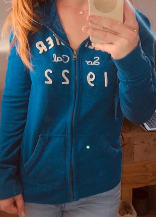 blaue Sweatjacke von Hollister, marca: Hollister & Co, estado: Muy bueno, tamaño: M / 38 / 10, 15,00 €, 16,45 € Protección al comprador incluida