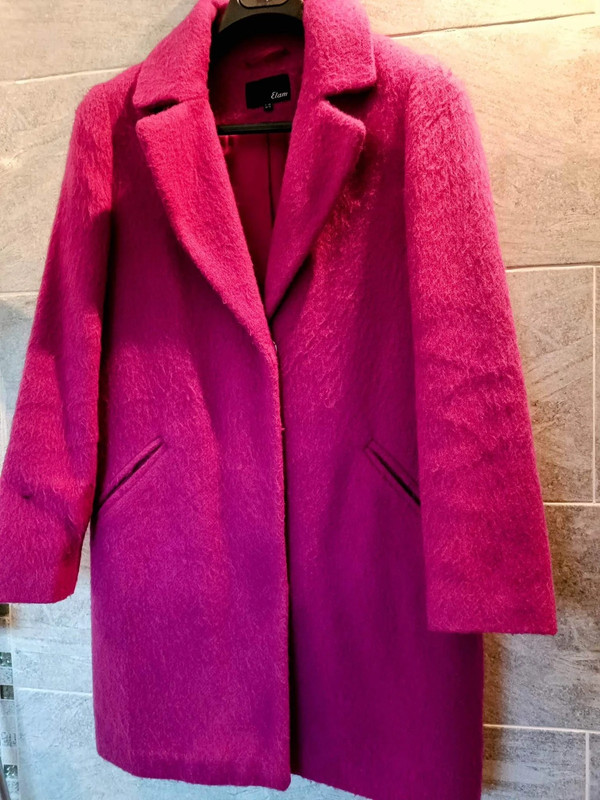 manteau rose etam