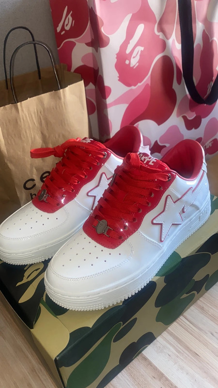 Bapesta red sale