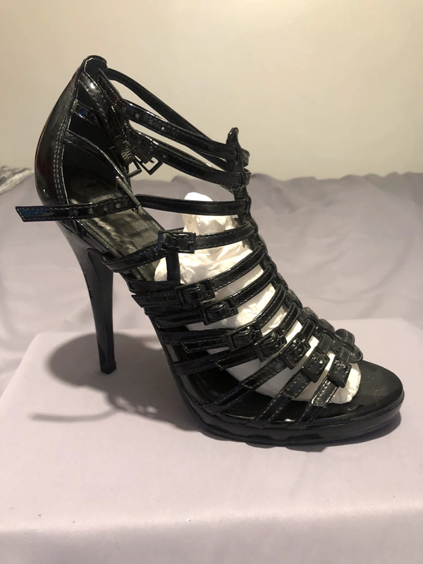 Beautiful Black Patent Leather Sandals - Vinted