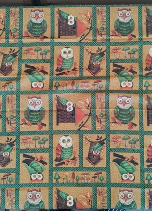 Stoffa patchwork quilting Autunno Gufi, marque: Patchwork, état: Neuf avec étiquette, 7,50 €, 8,58 € Protection acheteurs incluse