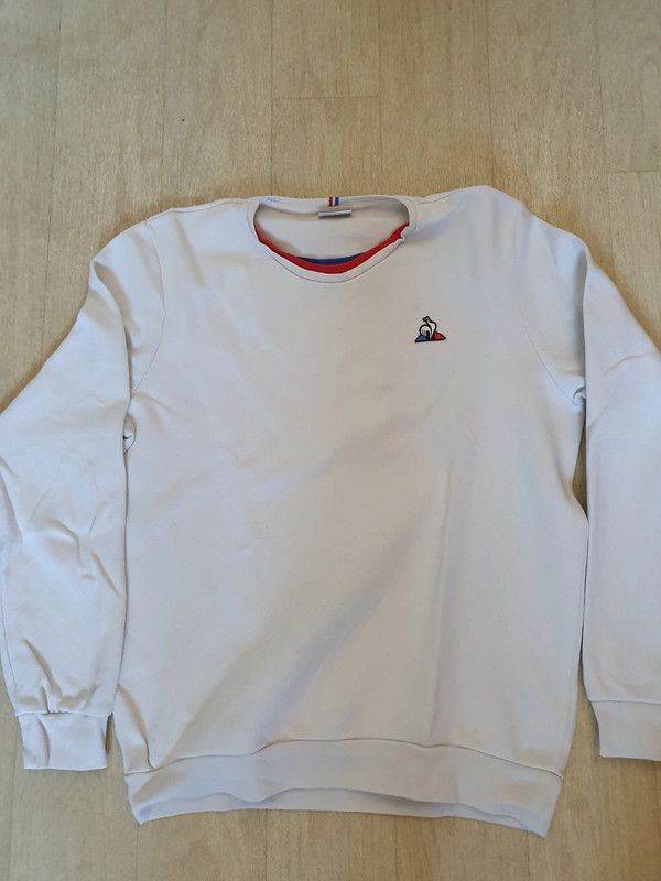 Pull coq sportif shop blanc