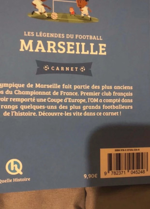 Les Légendes du Football - Marseille - Carnet - Quelle Histoire