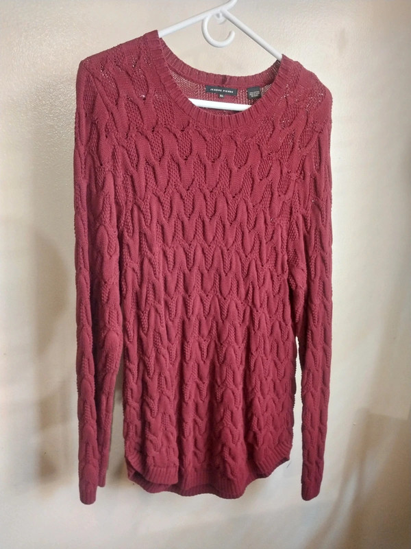 Xl burgundy sweater 100% cotton 1