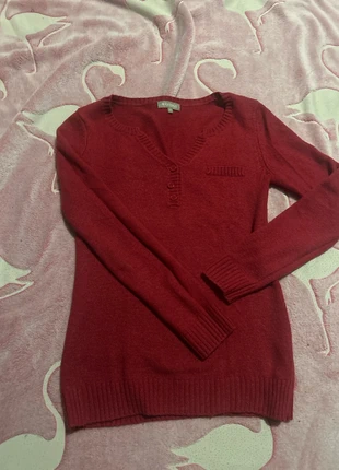 Jolie pull rouge écris, brand: In Extenso, condition: Very good, size: S / 36 / 8, €3.00, €3.85 includes Buyer Protection
