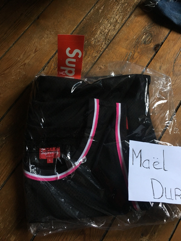 Supreme Bolt Basketball Jersey Black