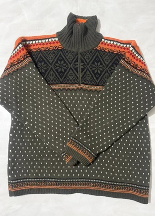Rare Flat Cooz Half Zip Sweater, Vintage Wool, Nordic Fair Isle Aztec, Sz XL, Ski Fit, marca: Vintage Dressing, estado: Muy bueno, tamaño: XL, 47,99 €, 51,09 € Protección al comprador incluida