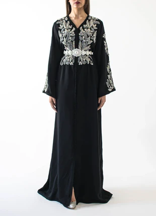 caftan noir argentée et manche reversibles rouge mdama 36, condition: New without tags, size: S / 36 / 8, €119.00, €125.65 includes Buyer Protection