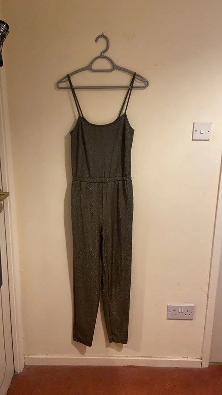 Topshop cheap metallic jumpsuit