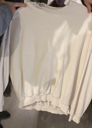 Sweat oversize blanc , brand: Bershka, condition: Very good, size: XS / 34 / 6, €12.00, €13.30 includes Buyer Protection