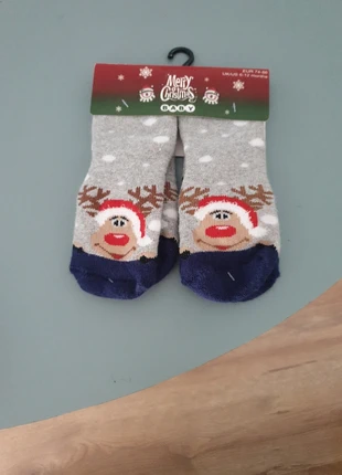2 paires de chaussettes Noël neuves, estado: Novo com etiquetas, tamanho: 16-18, €1.50, €2.28 inclui Proteção do Comprador