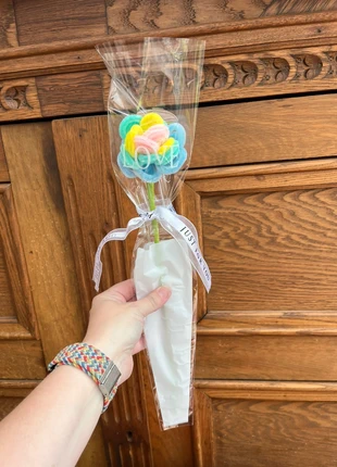 Roos van pijpenragers in pastel kleuren in zakje van cellofaan met lint, marca: Fait Main, estado: Muy bueno, 2,50 €, 3,33 € Protección al comprador incluida