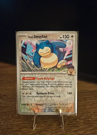 Hops Snorlax Pokemon Card, brand: Pokémon, condition: New without tags, €3.00, €3.85 includes Buyer Protection
