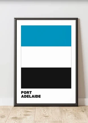 Port Adelaide AFL A4 Wall Print, brand: Art, condition: New without tags, £6.00, £7.00 includes Buyer Protection