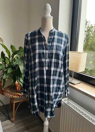 Blusenkleid blau kariert 34, marque: H&M, état: Très bon état, taille: XS / 34 / 6, 7,00 €, 8,05 € Protection acheteurs incluse