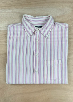 Chemise a rayures rose/lila/blanc Soeur avec poche taille 34 XS, brand: soeur, condition: Very good, size: XS / 34 / 6, €40.00, €42.70 includes Buyer Protection