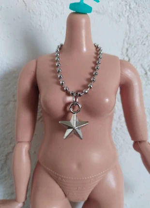 Collier étoile star necklace doll Muneca Pullip Blythe Barbie licca pure Neemo, merk: Pullip, staat: Heel goed, maat: Universeel, € 1,50, € 2,28 inclusief Kopersbescherming