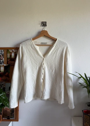 Cardigan panna in angora Gea Rossini Made in Italy, marca: Vintage Dressing, estado: Muy bueno, tamaño: S / 36 / 8, 16,00 €, 17,50 € Protección al comprador incluida