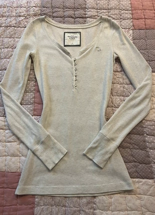 coquette white/cream abercrombie & fitch babydoll long sleeves henley top buttons bella cullen, marque: COQUETTE, état: Très bon état, taille: L / 40 / 12, 45,00 €, 47,95 € Protection acheteurs (Pro) incluse