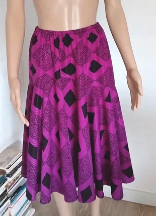 Jupe à motifs vintage 80's, marca: Vintage, estado: Muito bom, tamanho: S / 36 / 8, €10.00, €11.20 inclui Proteção do Comprador