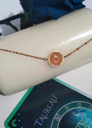 Bracelet Doré Signe Astrologique Taureau, estado: Muy bueno, 7,60 €, 8,68 € Protección al comprador Pro incluida
