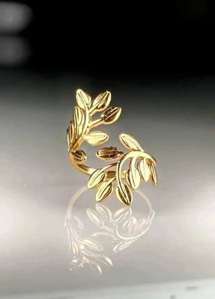 Bague Ajustable en Acier Inoxydable Doré Branche Feuille #53, marque: histoire d'or, état: Très bon état, taille: Ajustable, 6,95 €, 8,00 € Protection acheteurs (Pro) incluse