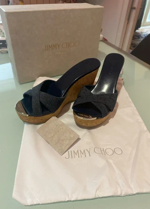 39 Jimmy Choo Pandora Denim, marca: Jimmy Choo, estado: Muito bom, tamanho: 39, €200.00, €210.70 inclui Proteção do Comprador