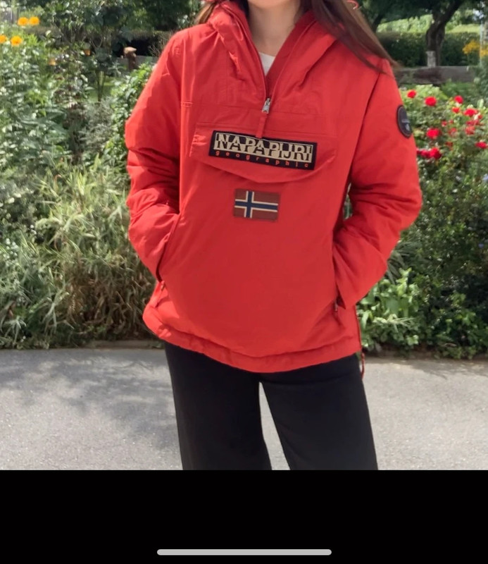 Manteau napapijri ski orange rouille rouge