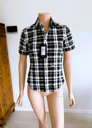 Dsquared2 Geruite Blouse – Nieuw met Etiket, marque: Dsquared2, état: Neuf avec étiquette, taille: L / 40 / 12, 22,50 €, 24,33 € Protection acheteurs incluse