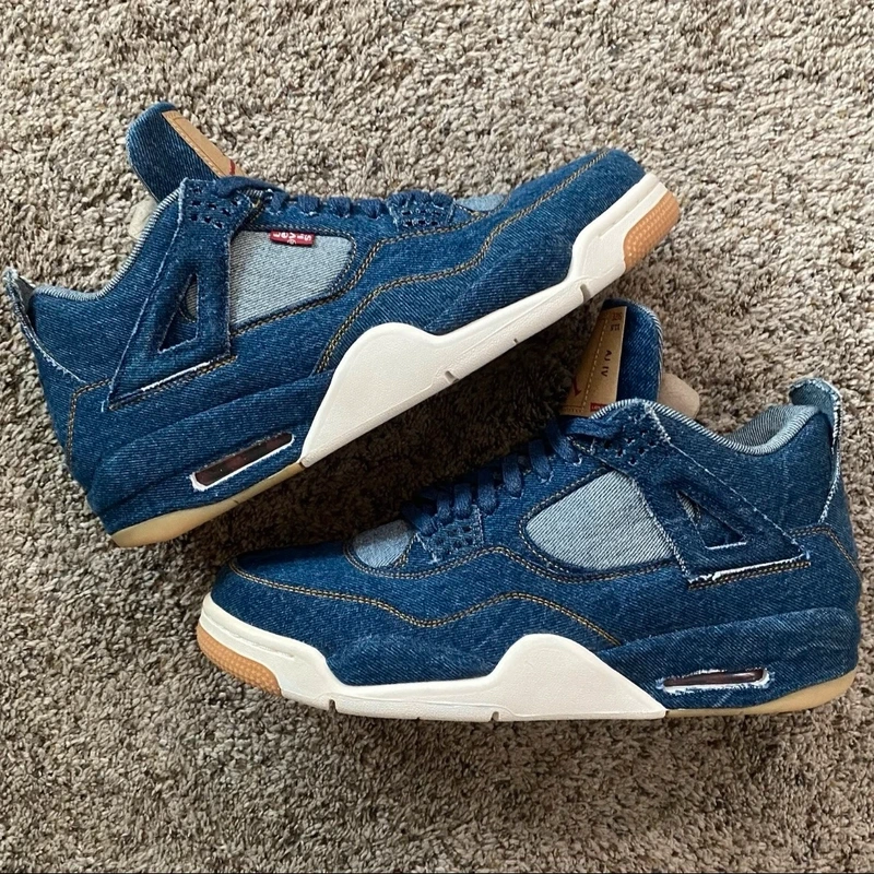 Levi's x Nike Air Jordan Retro Denim Mens Blue Sneakers