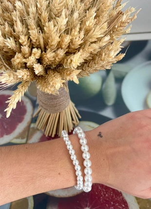 Lot 2 bracelets perles blanches, brand: Tendance, condition: Very good, €9.00, €10.15 includes Buyer Protection Pro