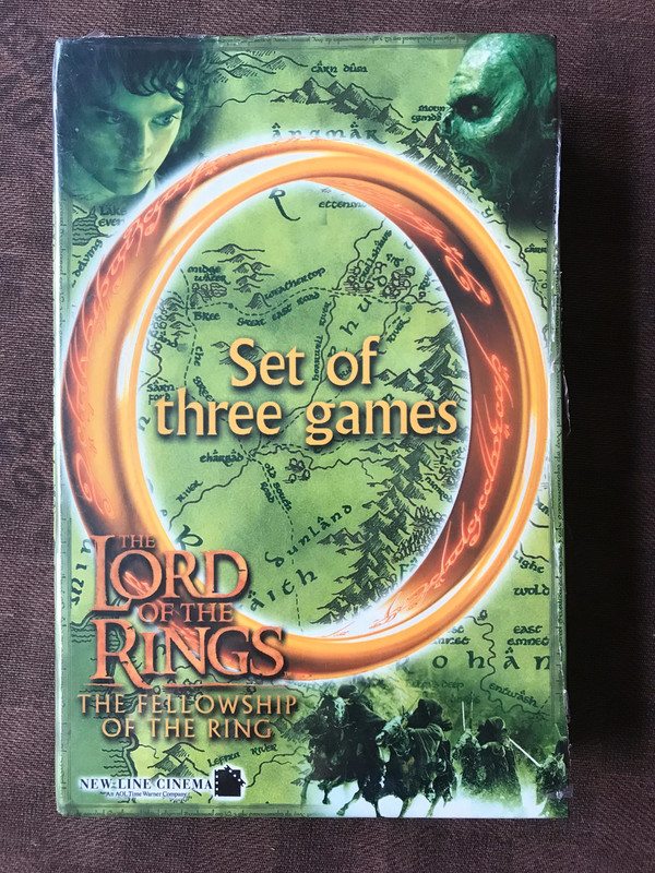 The Lord of the Rings Fellowship of the Ring Set of three games - 2002 - New Sealed Nuovo Sigillato 4