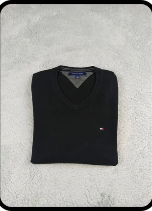 Sweat Pull Col V Tommy Hilfiger Noir Taille L Homme, merk: Tommy Hilfiger, staat: Heel goed, maat: L, € 19,90, € 21,60 inclusief Kopersbescherming Pro