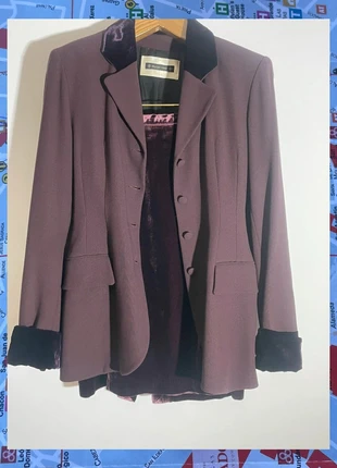 💚 Traje dos piezas de terciopelo granate Plein Sud Paris (Made in France) talla 40 FR, merk: Plein Sud, staat: Heel goed, maat: M / 38 / 10, € 150,00, € 158,20 inclusief Kopersbescherming