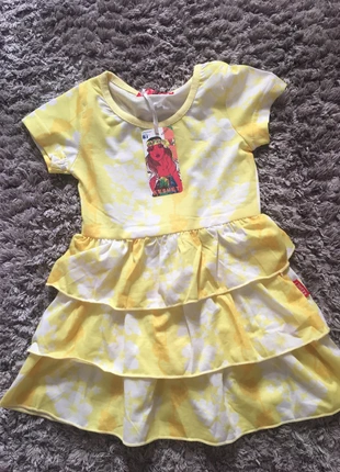 Hawai kleid rüschen Gelb, staat: Nieuw met prijskaartje, maat: 18-24 maanden / 86 cm, € 5,00, € 5,95 inclusief Kopersbescherming