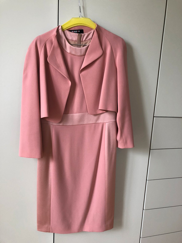 Tailleur robe rose poudre Paul Ka