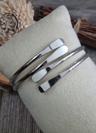 Double elegance! Stainless steel bracelets/ bangles 0121, staat: Heel goed, € 14,99, € 16,44 inclusief Kopersbescherming Pro