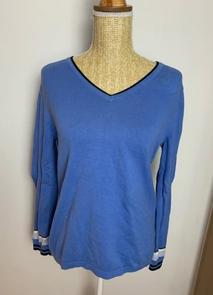 Pull Col en V Tommy Hilfiger Bleu - Taille M Femme, brand: Tommy Hilfiger, condition: Very good, size: M / 38 / 10, €15.00, €16.45 includes Buyer Protection Pro