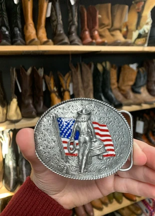 Boucle de ceinture western ceinturon américain country biker oldshool vintage américana, brand: BERGAMOT, condition: Very good, size: Adjustable, €35.00, €37.45 includes Buyer Protection Pro