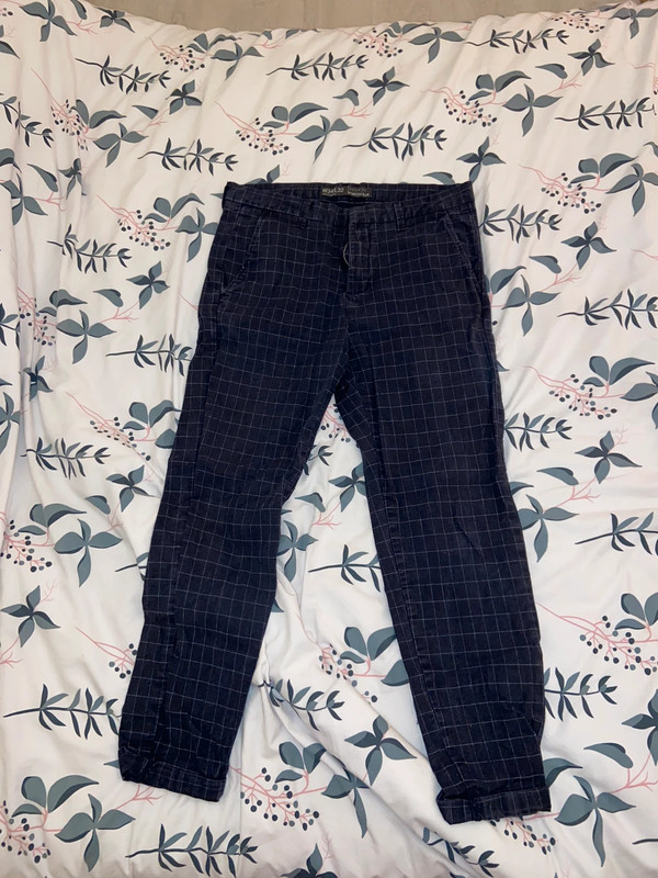 Pantalon chino carreaux 1