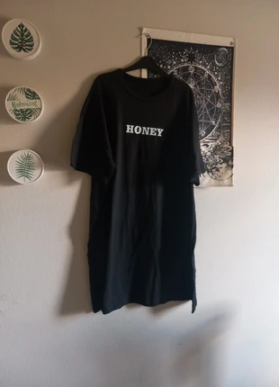 T shirt jurk "honey", marque: Shein, état: Neuf sans étiquette, taille: XXXL / 46 / 18, 5,00 €, 5,95 € Protection acheteurs incluse