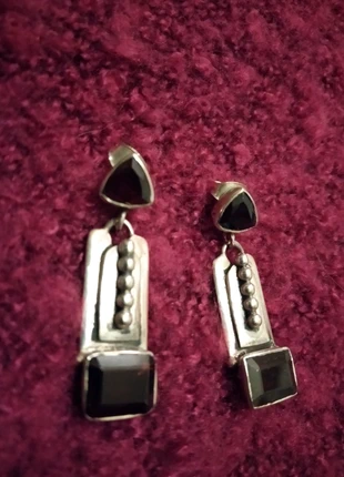 Boucles d'oreilles pendantes en argent 925 et véritables grenats neuves, état: Neuf sans étiquette, 95,00 €, 100,45 € Protection acheteurs incluse